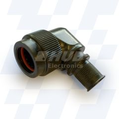 A37-795-9418 - EMCA 90 Degree Screened Adaptor, MIL-DTL-38999 Series III, Olive Drab Zinc Cobalt, Shell Size 25