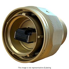 Front view of EMCA Connector Solutions RJ45 CAT6A Plug Connector in Marine Bronze finish