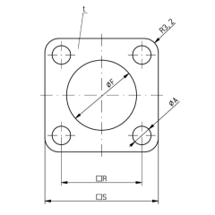 Dimensions of EMCA Electrically Conductive Gasket (Part Number: F19-450-2A9 (VG96940-06A008A))