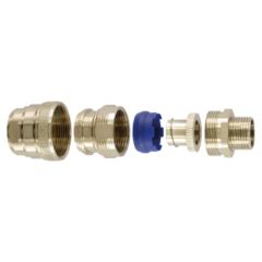 Side view of Atkore Flexicon FSB-C Straight Externally Threaded Conduit Fitting