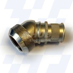 A37-832-5510 - EMCA 45 Degree (RFI/EMI) Screened Adaptor, Shell Size 17, MIL-DTL-38999 Series III, Electroless Nickel