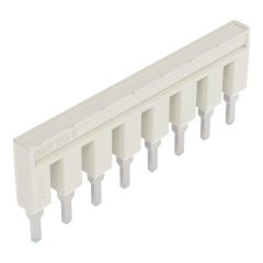 Front view of WAGO TOPJOB®S 2004 Series Jumper Bar, 8 Way, Light Grey (Part Number: 2004-408)