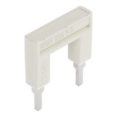Front view of WAGO TOPJOB®S 2004 Series Jumper Bar, from 1 to 3, Light Grey (Part Number: 2004-433)