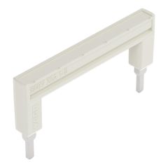 Front view of WAGO TOPJOB®S 2004 Series Jumper Bar, from 1 to 6, Light Grey (Part Number: 2004-436)