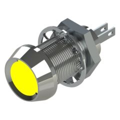 Side view of MARL 512 Series Panel Indicator LED with Yellow LED
