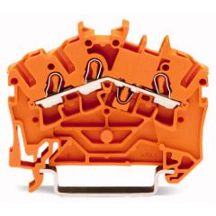 WAGO TOPJOB®S 2002 Series Rail Mounted 3 Conductor Through Terminal Block - 2002-6302