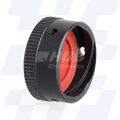 C17-565-5E6WR - EMCA Receptacle Cap, MIL-DTL-26482 Series I & II, Green Hard Anodised Plating, Shell Size 17