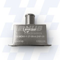 GCMD01-1-51-05-A-2-08 - Gauthier Straight Shielded Micro D-Sub Adaptor, Shell Size 9, Spout Size 05, MIL-DTL-83513, Electroless Nickel