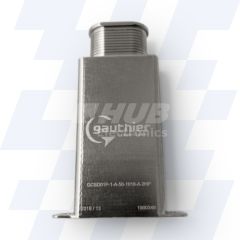 GCSD01P-1-D-50-1040-A-2 - Gauthier Shielded D-Sub Adaptor, Size D (50), Height of 50mm, Elliptical Spout Size 1040, MIL-DTL-24308, Electroless Nickel