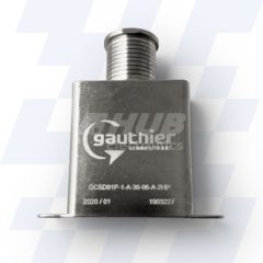 GCSD01P-1-D-50-06-A-2 - Gauthier Shielded D-Sub Adaptor, Size D (50), Height of 50mm, Spout Size 06, MIL-DTL-24308, Electroless Nickel