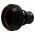Front view of EMCA Straight Screened Adaptor in Black Zinc Nickel finish (Part Number: A37-796-3203)