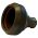 Front view of EMCA Straight Screened Adaptor in Olive Drab Cadmium finish (Part Number: A37-796-2607)