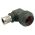 Front view of EMCA Electro-Mechanic A37-525 90 Degree Screened Adaptor in Olive Drab Hybrid finish