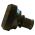 Side view of EMCA Straight Screened Adaptor in Olive Drab Cadmium finish (Part Number: A37-526-2606KN)