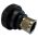Rear view of EMCA Straight Screened Adaptor in Black Hybrid finish (Part Number: A37-526-1J04KN)