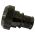 Side view of EMCA Straight Screened Adaptor in Olive Drab Zinc Cobalt finish (Part Number: A37-526-5411KN)