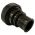Rear view of EMCA Straight Screened Adaptor in Olive Drab Zinc Cobalt finish (Part Number: A37-796-7414)