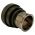 Rear view of EMCA Straight Screened Adaptor in Olive Drab Hybrid finish (Part Number: A37-796-4U10)