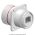 Front view of EMCA Connector Solutions X1-9884 RJ45 CAT6A Feedthrough Sealed Square Flange Receptacle