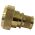 Side view of EMCA Straight (RFI/EMI) Screened Adaptor in Aluminium Bronze Passivated & Electroless Nickel finish (Part Number: A37-796-69512)
