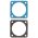 Front view of EMCA Electrically Conductive Gasket in Blue-Grey colour (Part Number: F19-450-2A8 (VG96940-06A007A))