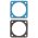 Front view of EMCA Electrically Conductive Gasket in Dark-Grey colour (Part Number: F39-450-Y06 (VG96940-06-C007B))