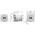 Dimensions of EMCA Connector Solutions X1-9884 RJ45 CAT6A Feedthrough Sealed Square Flange Receptacle