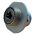 Front View of EMCA Connector Solutions RJ45 CAT6A Feedthrough Jam Nut Receptacle in Electroless Nickel finish (Part Number: X1-9889-19-5 N 0)