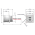 Dimensions of EMCA Connector Solutions X2-9846 Dual USB-C Square Flange Receptacle for Power Supply