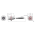 Dimensions of EMCA Connector Solutions X2-9857 USB-A Jam Nut Receptacle with Cordset