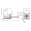 Dimensions of EMCA Connector Solutions X2-9858 Dual USB-A/C Square Flange Receptacle for Power Supply