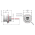 Dimensions of EMCA Connector Solutions X2-9859 Dual USB-A/C Jam Nut Receptacle for Power Supply
