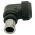 Side view of EMCA Electro-Mechanic A37-795 90 Degree Screened Adaptor in Olive Drab Hybrid finish