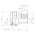 Dimensions of EMCA Electro-Mechanic A17-530 Straight Screened Adaptor