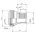 Dimensions of EMCA Electro-Mechanic A37-796 Straight Screened Adaptor