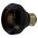Front view of EMCA Straight Screened Adaptor in Black Hybrid finish (Part Number: A37-796-1J05)