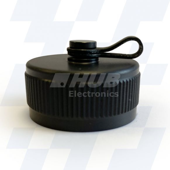 C37-429-5HWR - EMCA Receptacle Cap, MIL-DTL-38999 Series III, Black Hard Anodised Plating, Shell Size 17