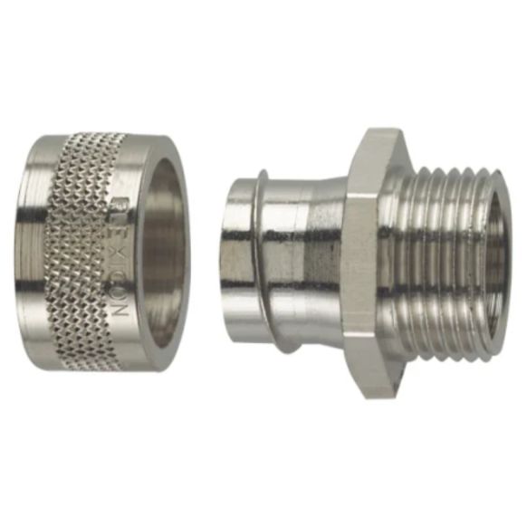 Side view of Atkore Flexicon FSU-M Straight Fixed Externally Threaded Conduit Fitting