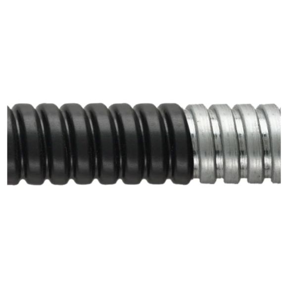 Side view of Atkore Flexicon LFHU Helically Wound Galvanised Flexible Steel Conduit