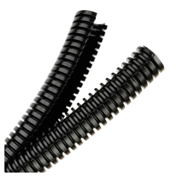Side view of Atkore Flexicon FPRDS Polyamide (PA6) Double-Slit Corrugated Conduit