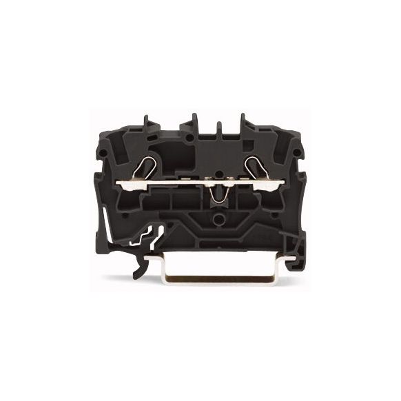 WAGO TOPJOB®S 2002 Series Rail Mounted 2 Conductor Through Terminal Block - 2002-1205