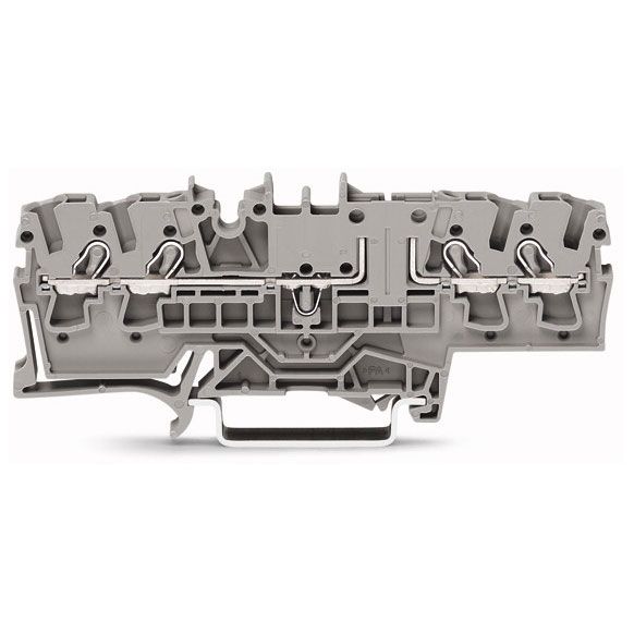 WAGO TOPJOB®S 2002 Series Rail Mounted 4 Conductor Carrier Terminal Block - 2002-1861