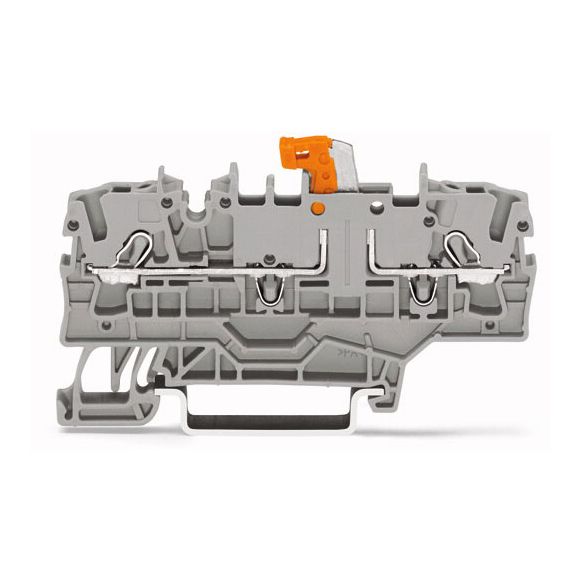 WAGO TOPJOB®S 2002 Series Rail Mounted 2 Conductor Disconnect/Test Terminal Block - 2002-1971