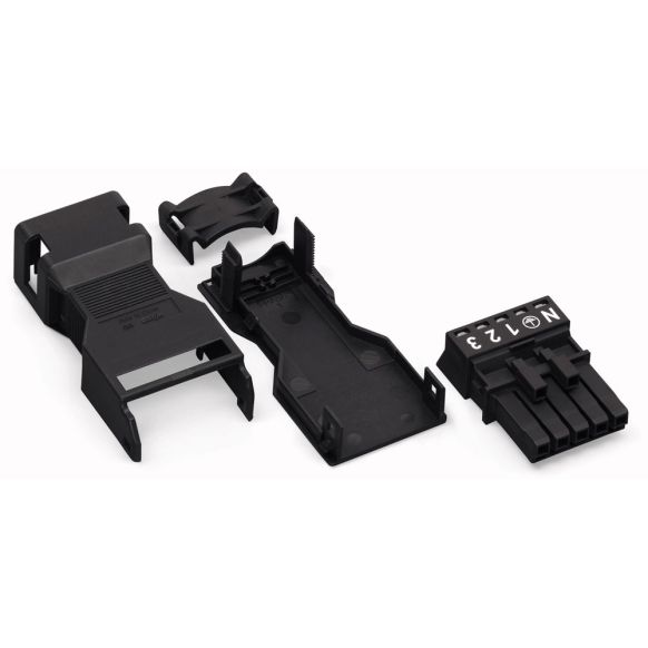 WAGO WINSTA® MINI 890 Series Socket 5 Pole with Strain Relief Housing - 890-125