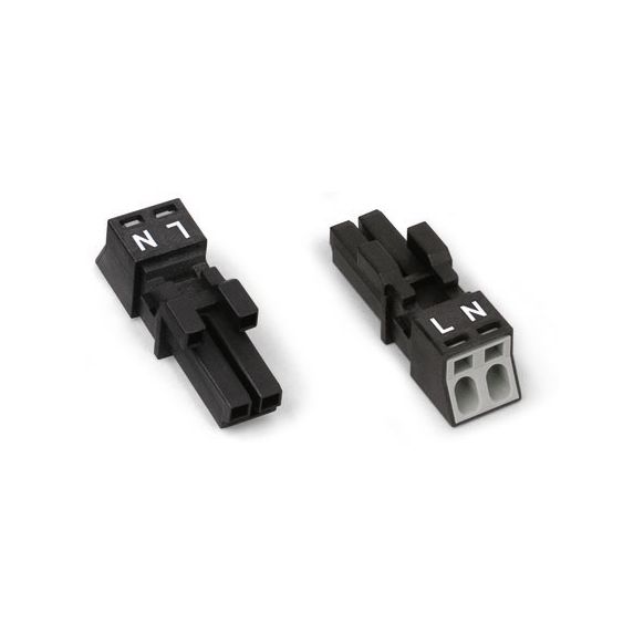 WAGO WINSTA® MINI 890 Series Socket 2 Pole without Strain Relief Housing - 890-202