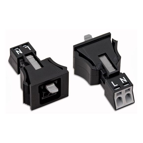 WAGO WINSTA® MINI 890 Series Socket 2 Pole Snap-In Version - 890-702