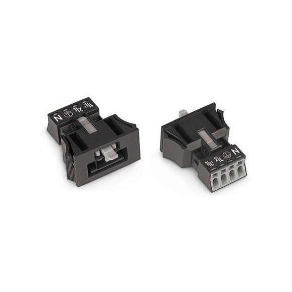 WAGO WINSTA® MINI 890 Series Plug 4 Pole Snap-In Version - 890-714