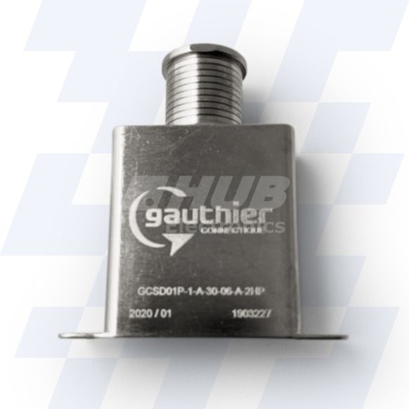 GCSD01P-1-A-50-02-A-2 - Gauthier Shielded D-Sub Adaptor, Size A (15), Height of 50mm, Spout Size 02, MIL-DTL-24308, Electroless Nickel